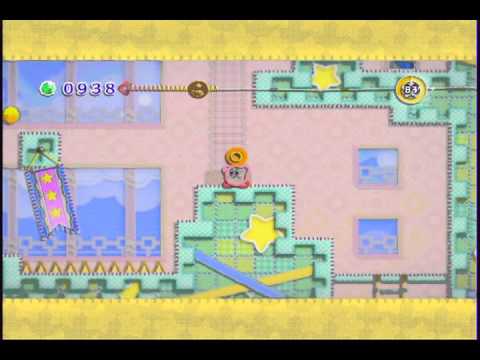 [Wii] 毛糸のカービィ Kirby's Epic Yarn 7-2 ノッポッポタワー