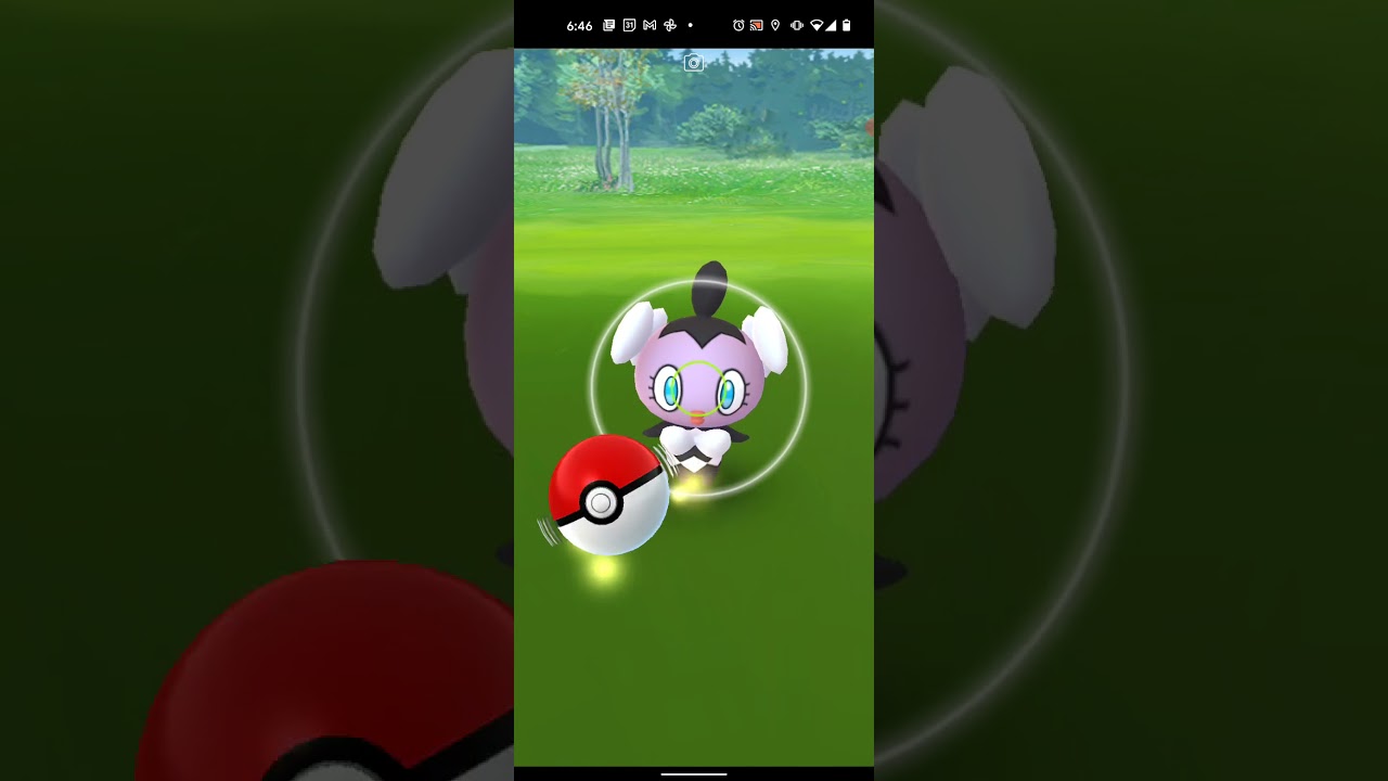 【ポケモンGO】ゴチムを２回連続エクセレント・カーブボールでゲットしただけの動画  #SHORTS