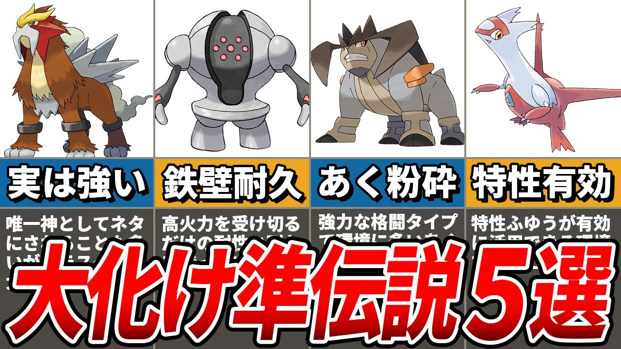 【大逆転】歴代のSV環境なら化ける準伝説ポケモン5選