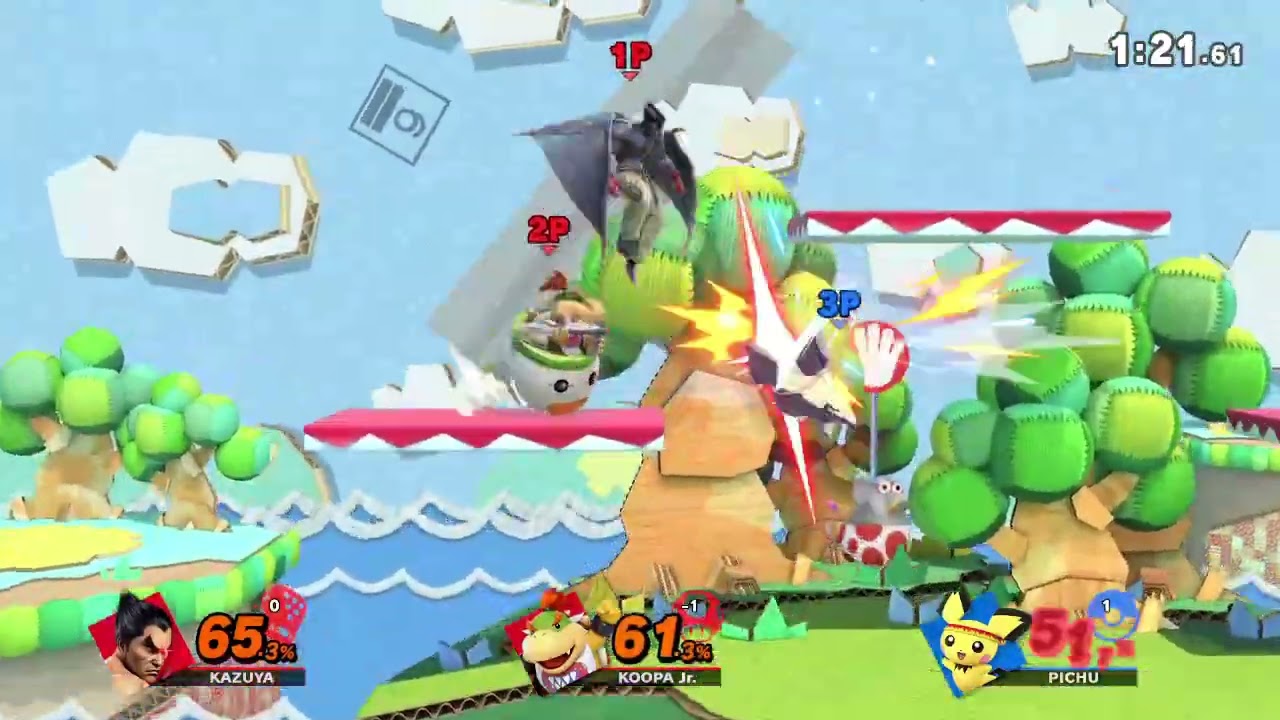 スマブラSP リプレイ チームタイム制 6346 [23年06年分]【ピチュー ※リンチの疑い 3P自分】