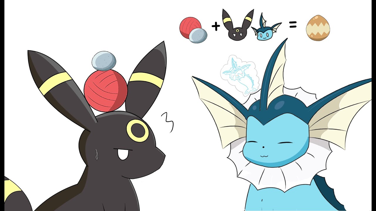 【ポケモン】シャワーズのバースプラン | シャワーズ x ブラッキー | vaporeon's lay eggs plan | #ポケモン