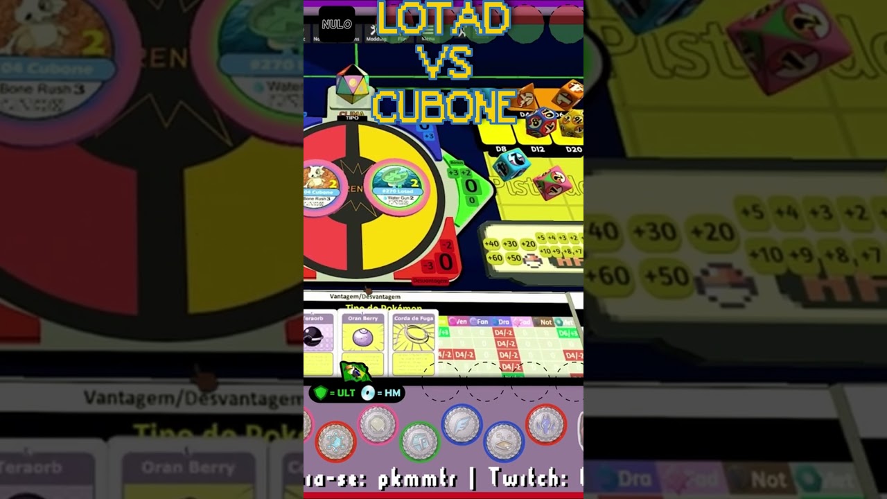 Pokémon Mestre dos Treinadores RPG - Lotad VS Cubone #shorts