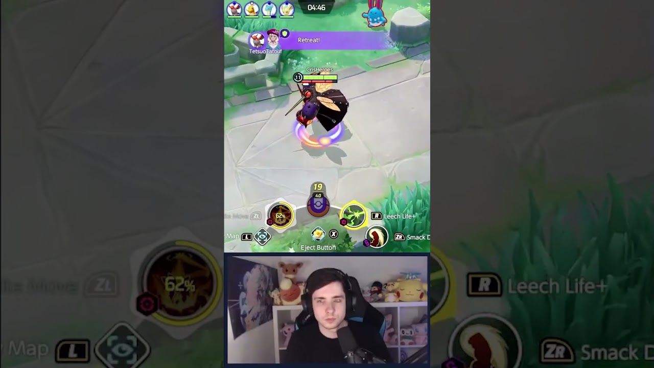 Two very Satisfying 1vs2's with Aegislash and Buzzwole | Pokemon Unite