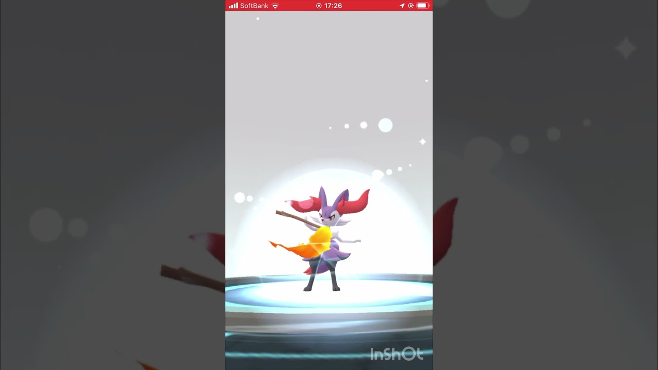 色違いのフォッコをマフォクシーに進化させてみた！ #ポケモンgo #pokemongo #色違い #shorts