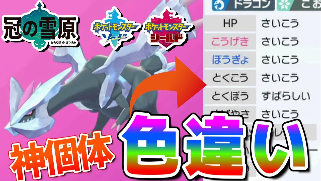 ダイマックスアドベンチャーで神個体の色違いキュレムが誕生!!【ポケモン剣盾】🦕