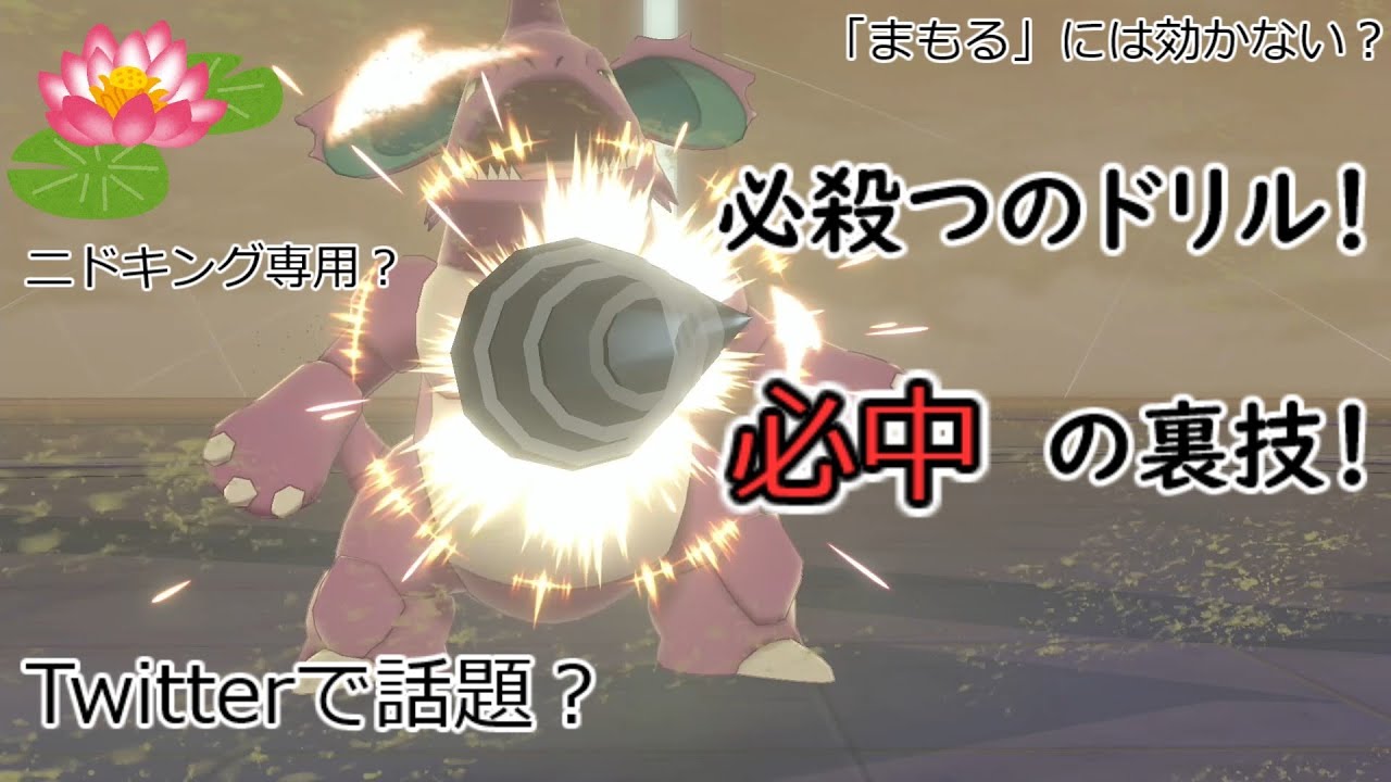 Twitterで話題のニドキング必中つのドリル最強コンボ【ポケモン剣盾ゆっくり実況】番外編