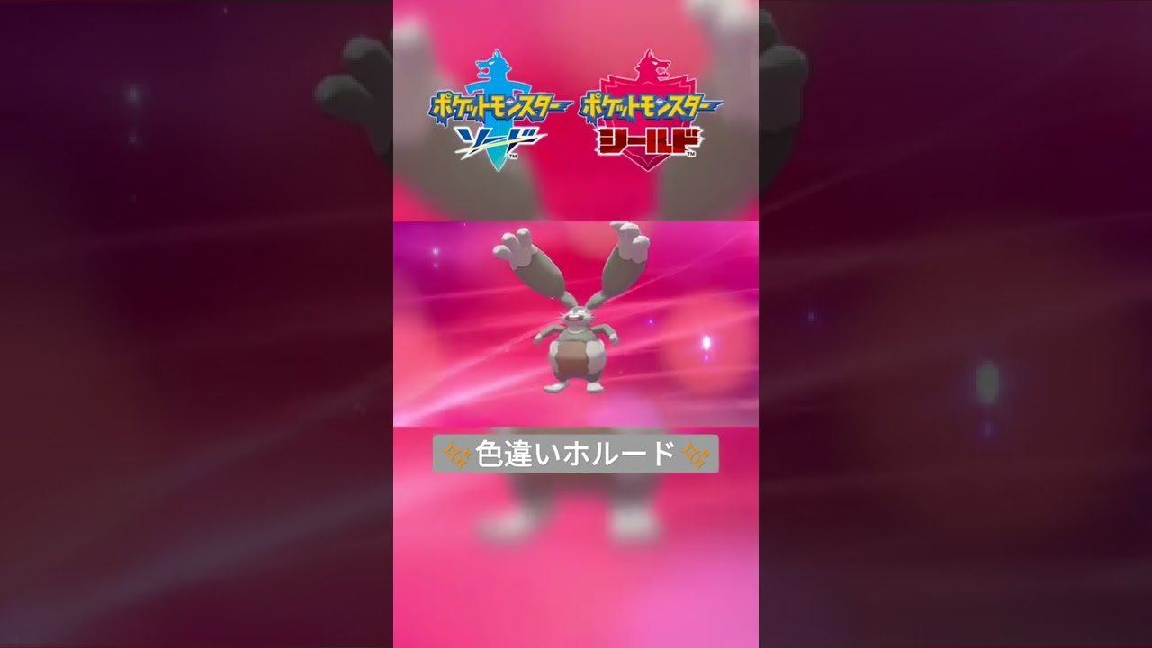 【ポケモン剣盾】色違いホルビーを『ホルード』に進化✨ #shorts