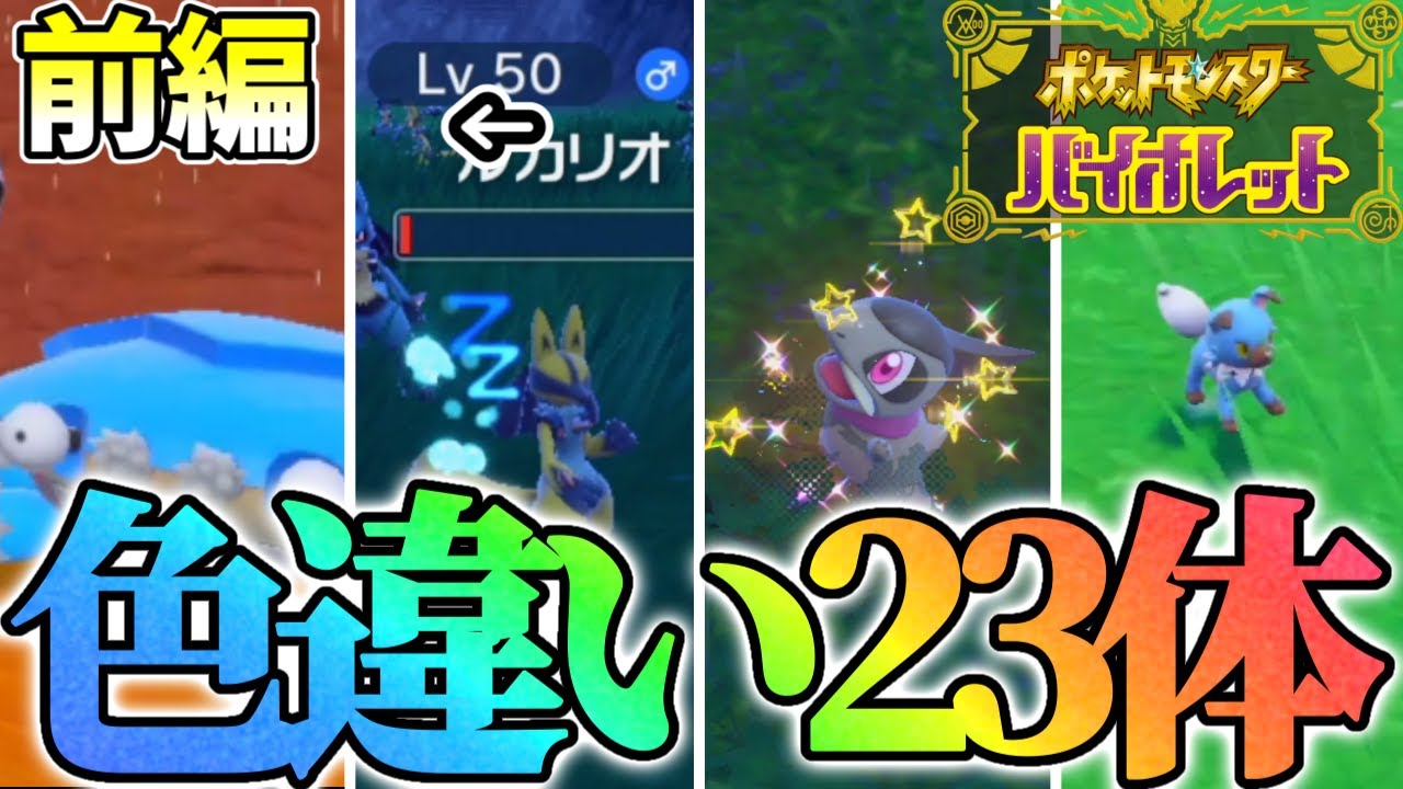 【大量】2023年になったので23体の色違いを捕まえます！前編【ポケモンSV】