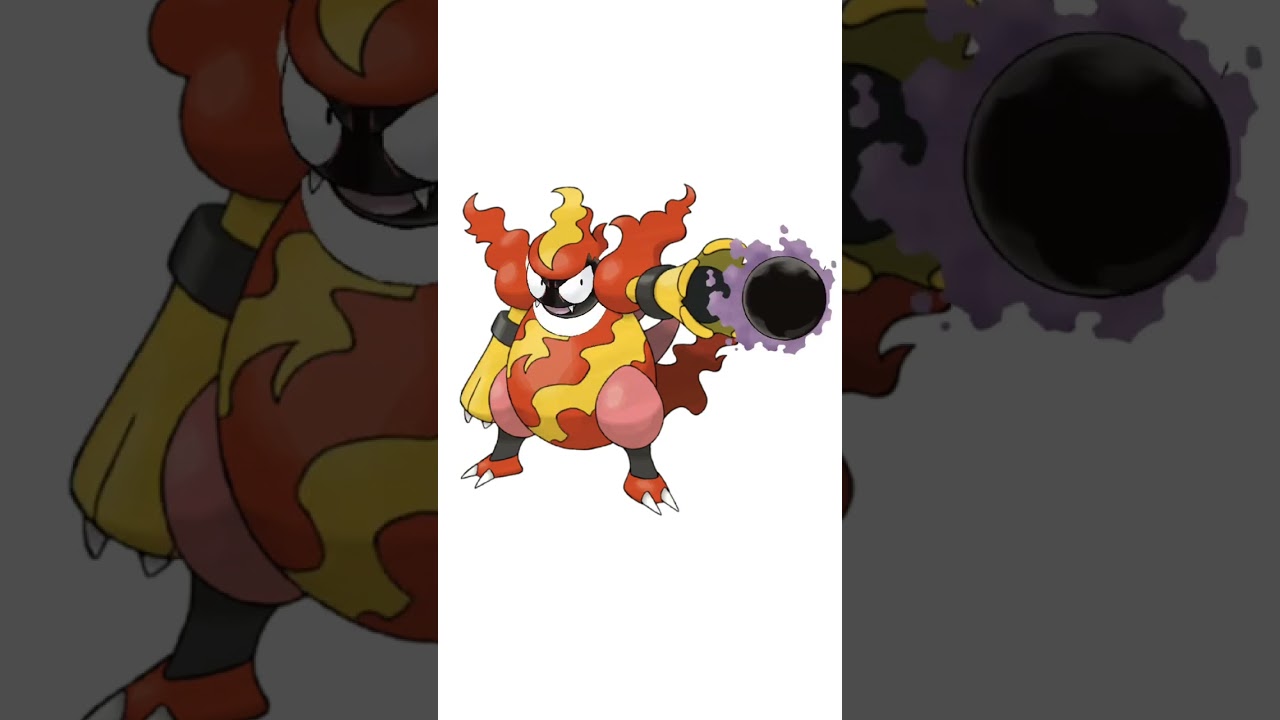 ブーバーンとゴースを合成した毒弾発射ポケモン