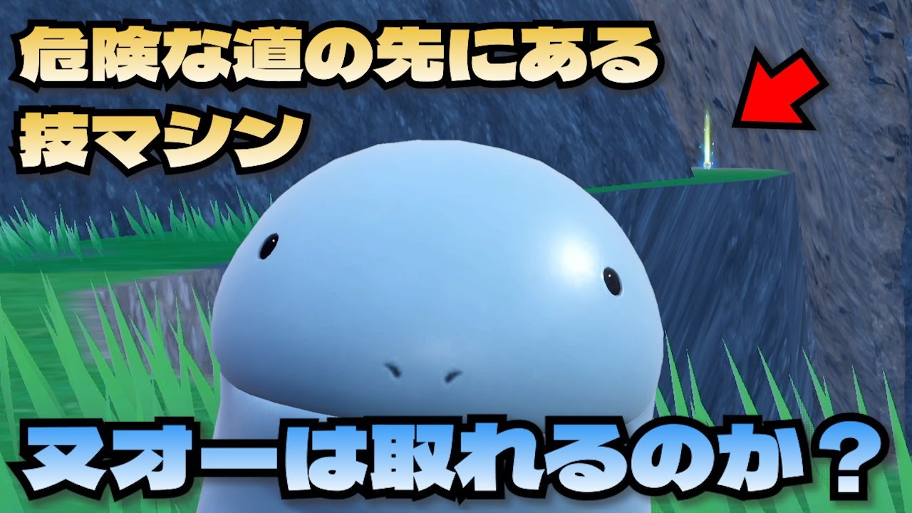 ヌオーが危険な山道の先にあるわざマシンを取ろうとした結果…【ポケモンSV】
