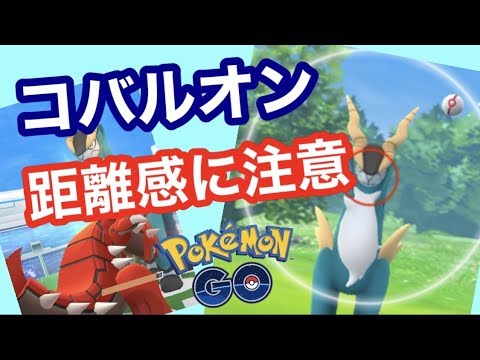 コバルオンの距離感はこんな感じです。【ポケモンGO】