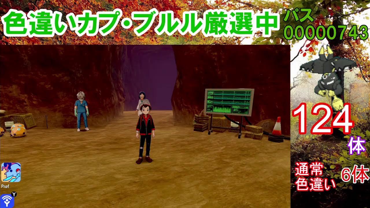 【ポケモン剣盾】カプ・ブルル色違い以外の色違いが出たら即配布！カプ・ブルル色厳選【ダイマックスアドベンチャー】