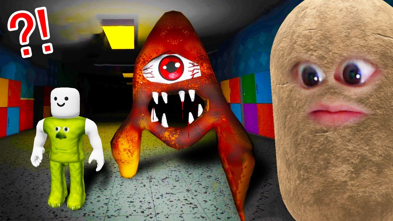 アルファベットの怪物がいる学校から逃げ出すロブロックス (Roblox)