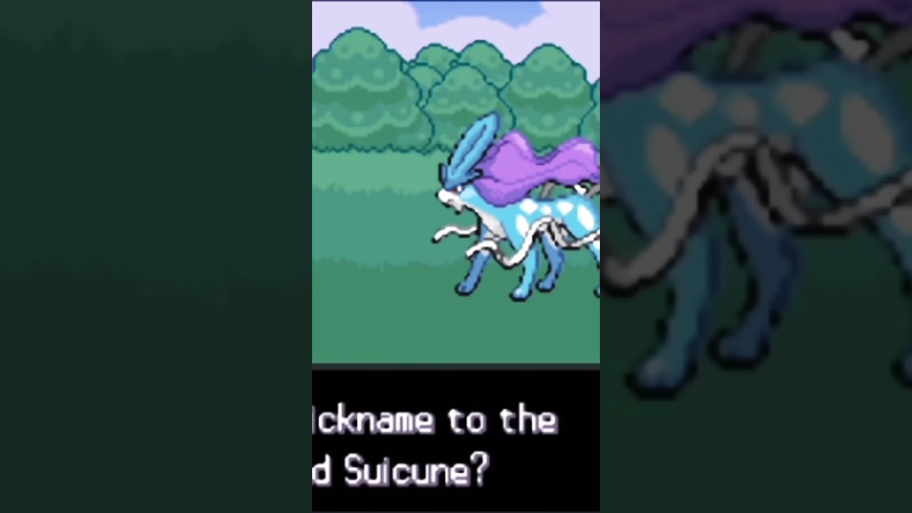 I Found suicune in wild #pokemonfirered #pokemonanime #pokemongameboy #gaming #shorts