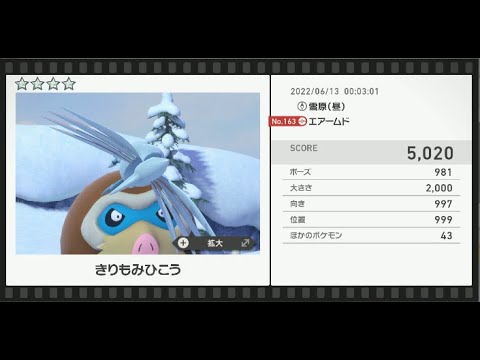 Newポケモンスナップ　★4エアームド【5020】