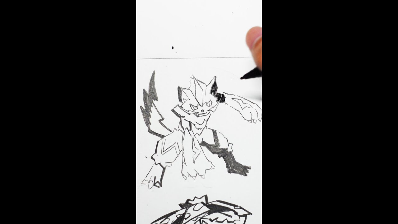 【ポケモン】　ゼラオラを描いてみた