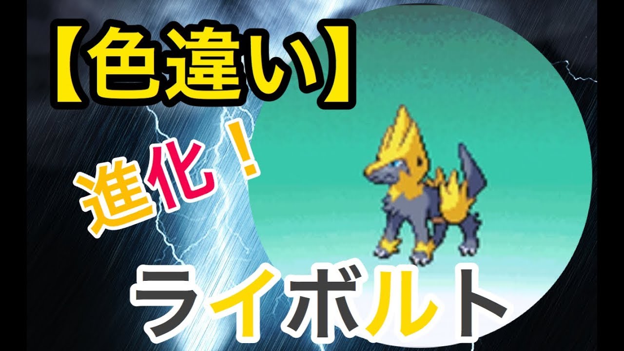【ポケモン 色違い】ライボルトに進化！！(DPt)shiny