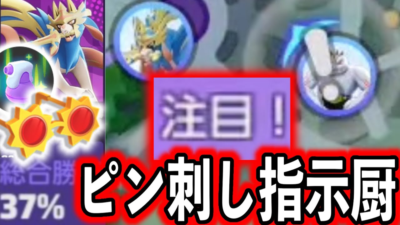 『傷薬メガネ勝率37%ザシアン』にピン刺しされるもキャリーしてしまうカイリキーキング【ポケモンユナイト】