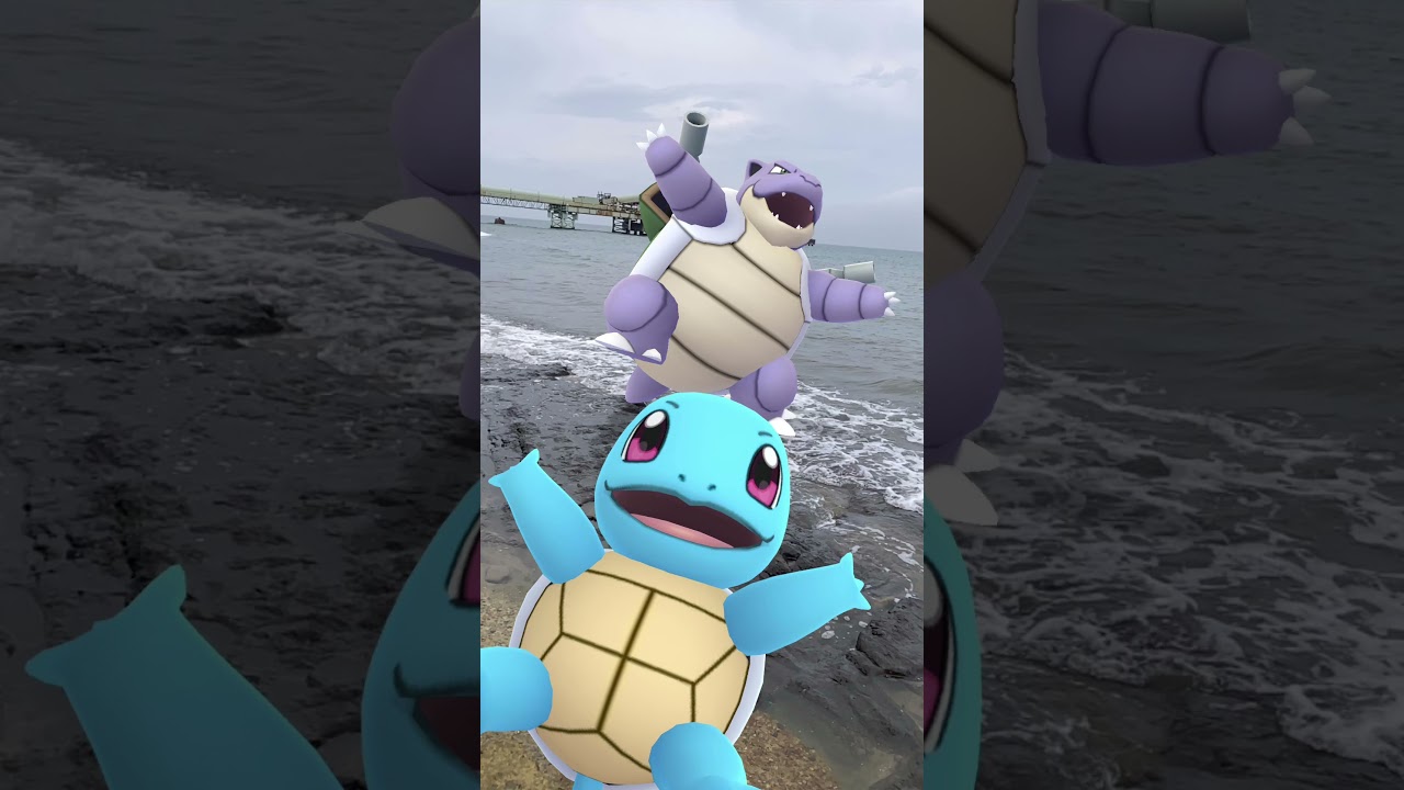 ゼニガメ｜Squirtle｜カメール｜Wartortle｜カメックス｜Blastoise｜メガカメックス｜MegaBlastoise｜ShinyPokémon【ポケモンGO】PoKeMoN GO AR