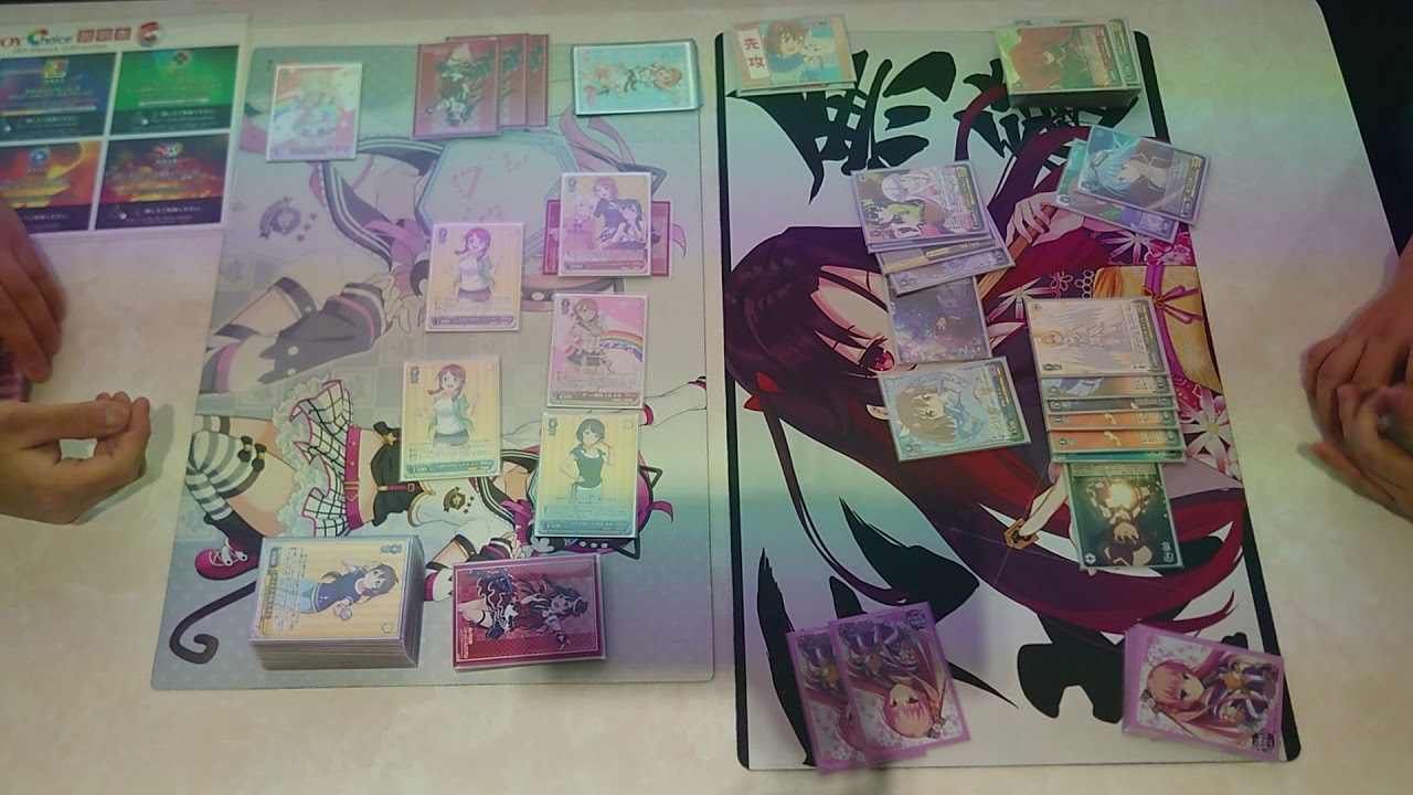 ヴァイスシュヴァルツ対戦動画106　ニジガク(扉2コドラ)対防振り(門枝)