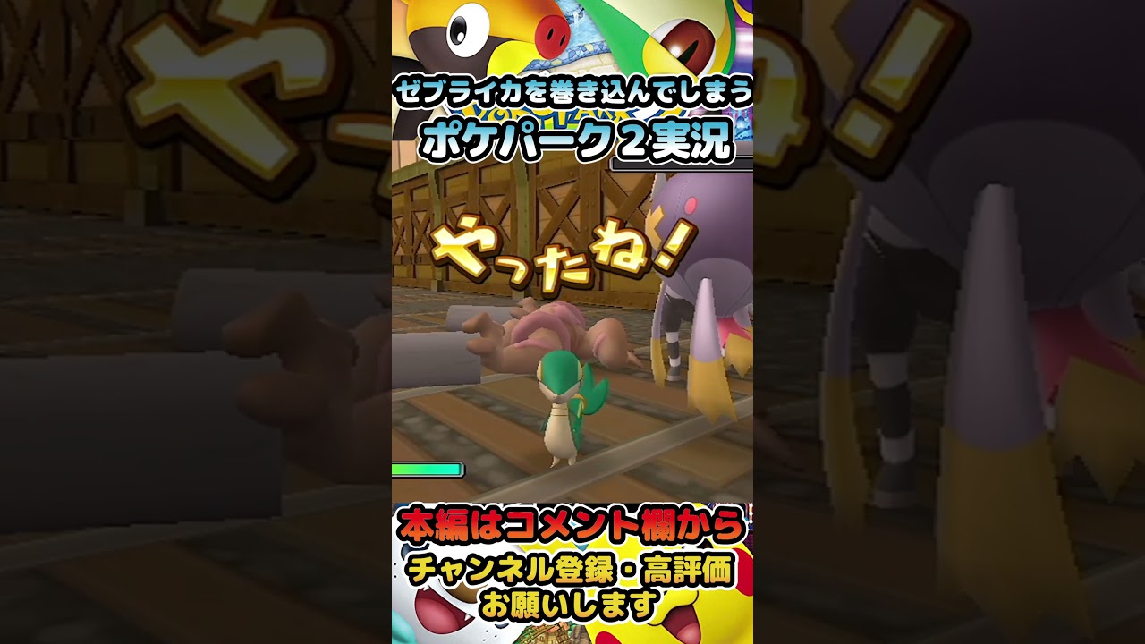 【ポケパーク2】ゼブライカを巻き込んでしまうポケパーク2実況【ポケパーク2 BW～ビヨンド・ザ・ワールド～】