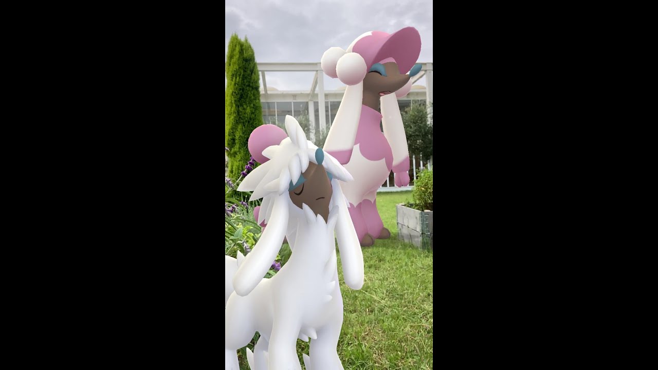 トリミアン｜Furfrou｜トリミアン（マダム）｜フォトボム・ポケモンGO｜赤レンガ建築群｜AR動画｜PoKeMoN GO AR｜#Shorts