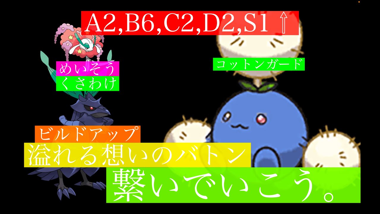 コットンガードをバトンできてしまうワタッコと、フラージェスアーマーガアトリオが強すぎた。【ポケモンSV】