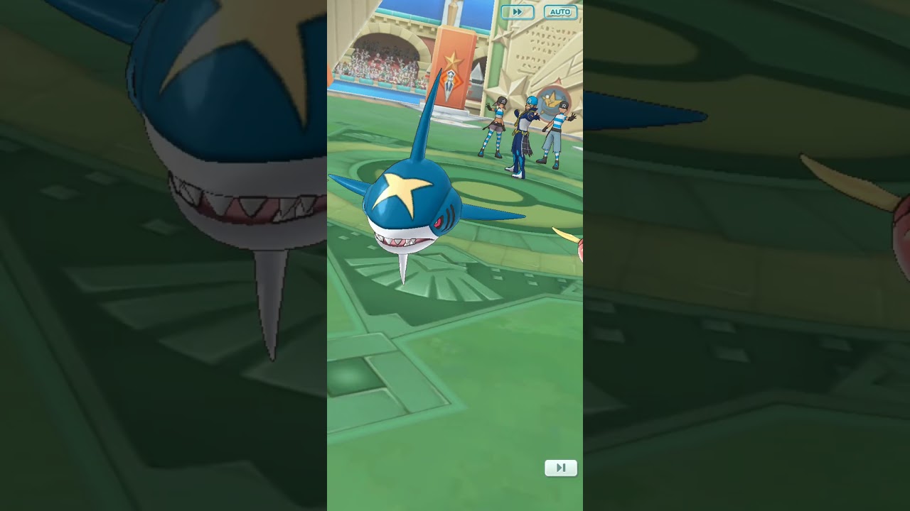 ポケモンマスターズ　アオギリ（サメハダー）バディーズわざ