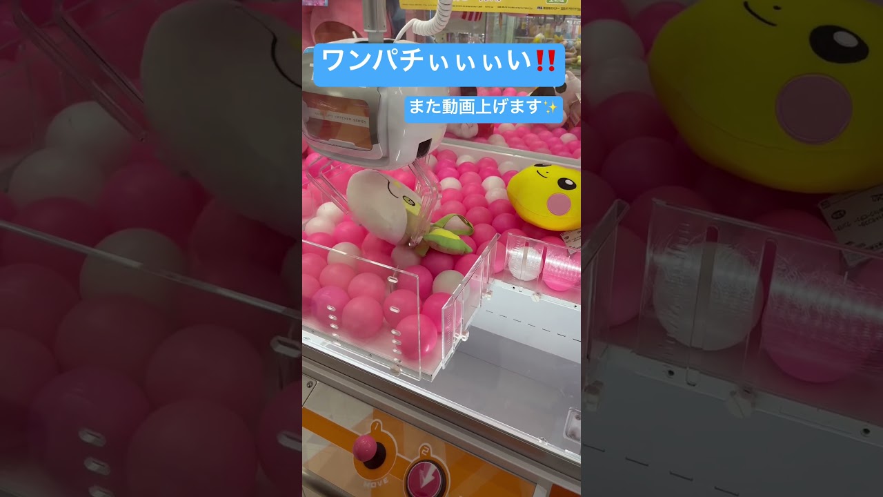 大人気ポケモン‼️肩掛けバック～ワンパチ～取って上げてませんでした😭また動画上げます！！ #確率機 #確率無視 #ufoキャッチャー #クレーンゲーム #アミューズメント #ぬいぐるみ #ワンパチ