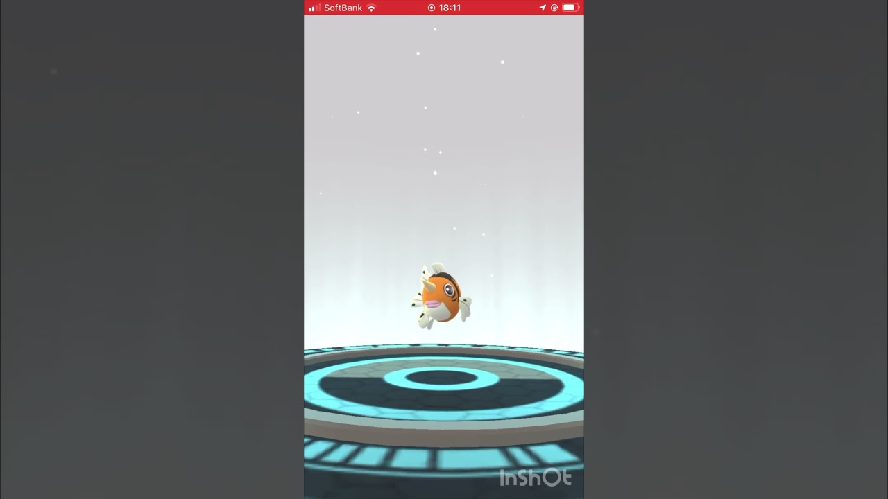 色違いのトサキントをアズマオウに進化させてみた！ #ポケモンgo #pokemongo #色違い #shorts