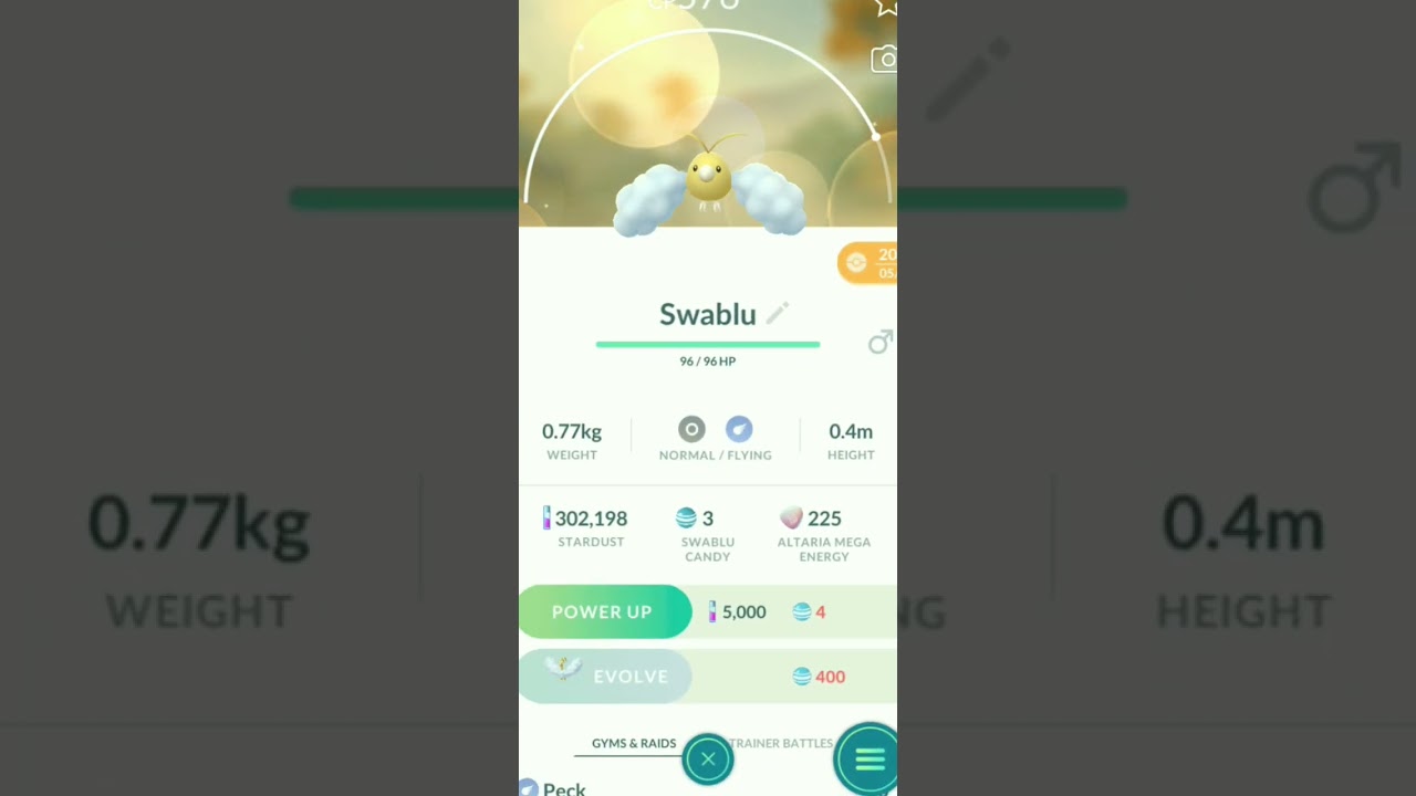 🔴SWABLU‼️I CATCH NEW POKEMON‼️POKEMON GO‼️POKEMON ATTITUDE‼️PKEMON SHORTS..........................❌