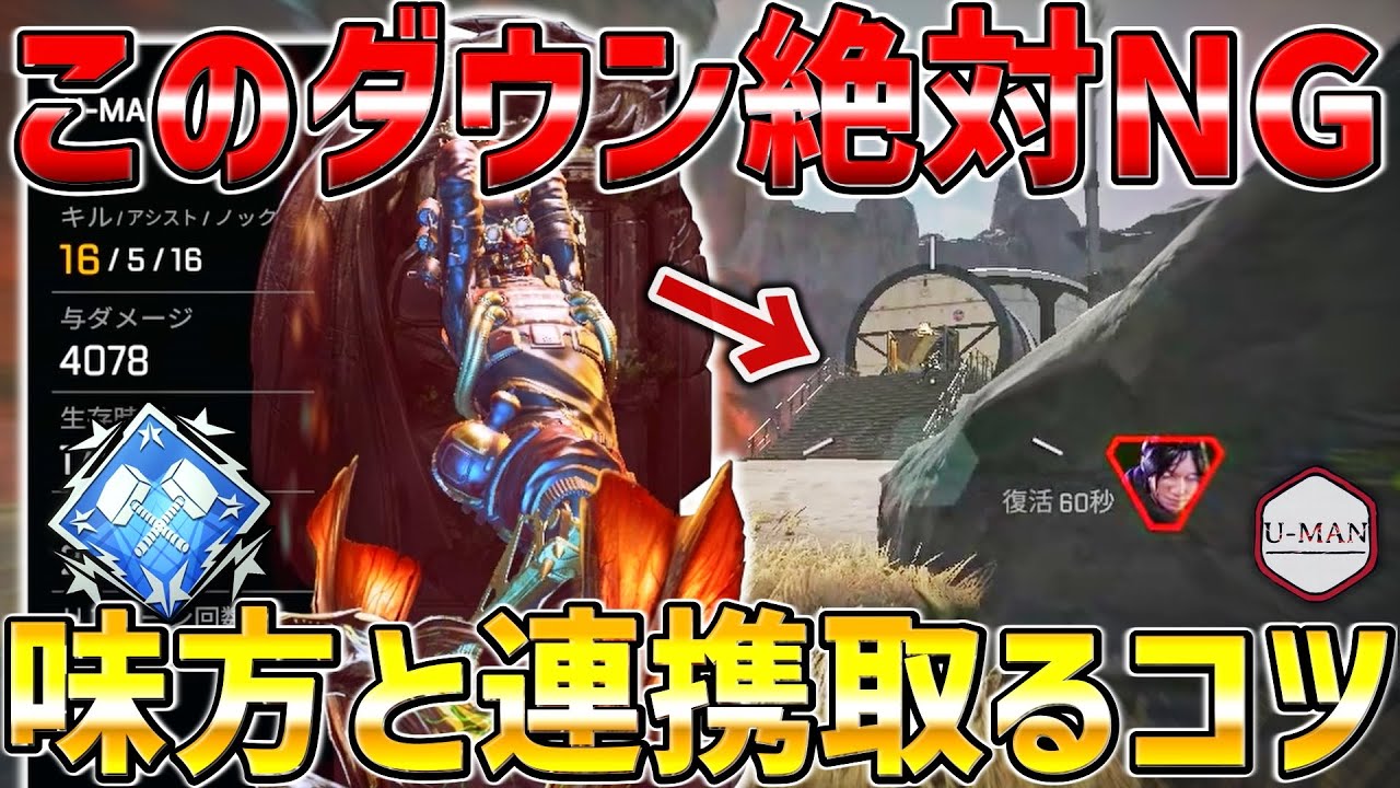 【ダブハン】味方と連携を取るための大事な意識！オクタン解説【APEX/エーペックス】