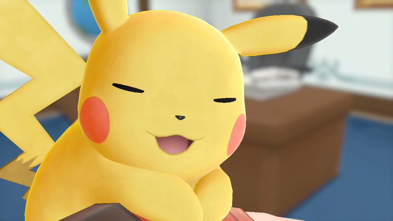 くつろいでるピカチュウ