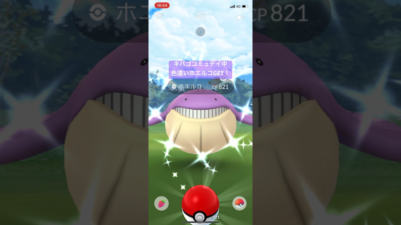 ポケモンGO色違いホエルコGET