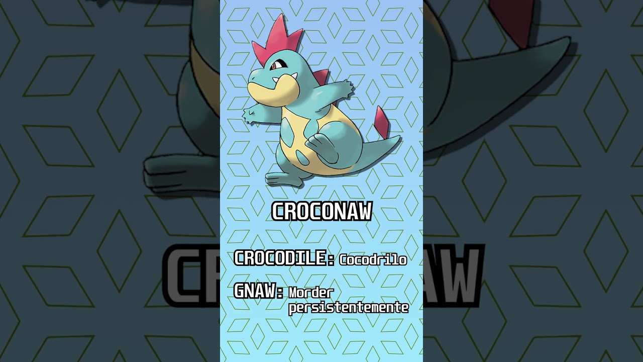 🐊 Etimología Pokémon: TOTODILE, CROCONAW y FERALIGATR 🐊