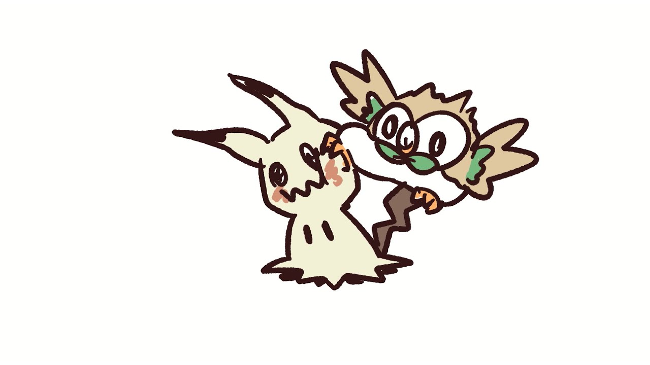 【ショートアニメ】ミミッキュとモクロー【ポケモン】