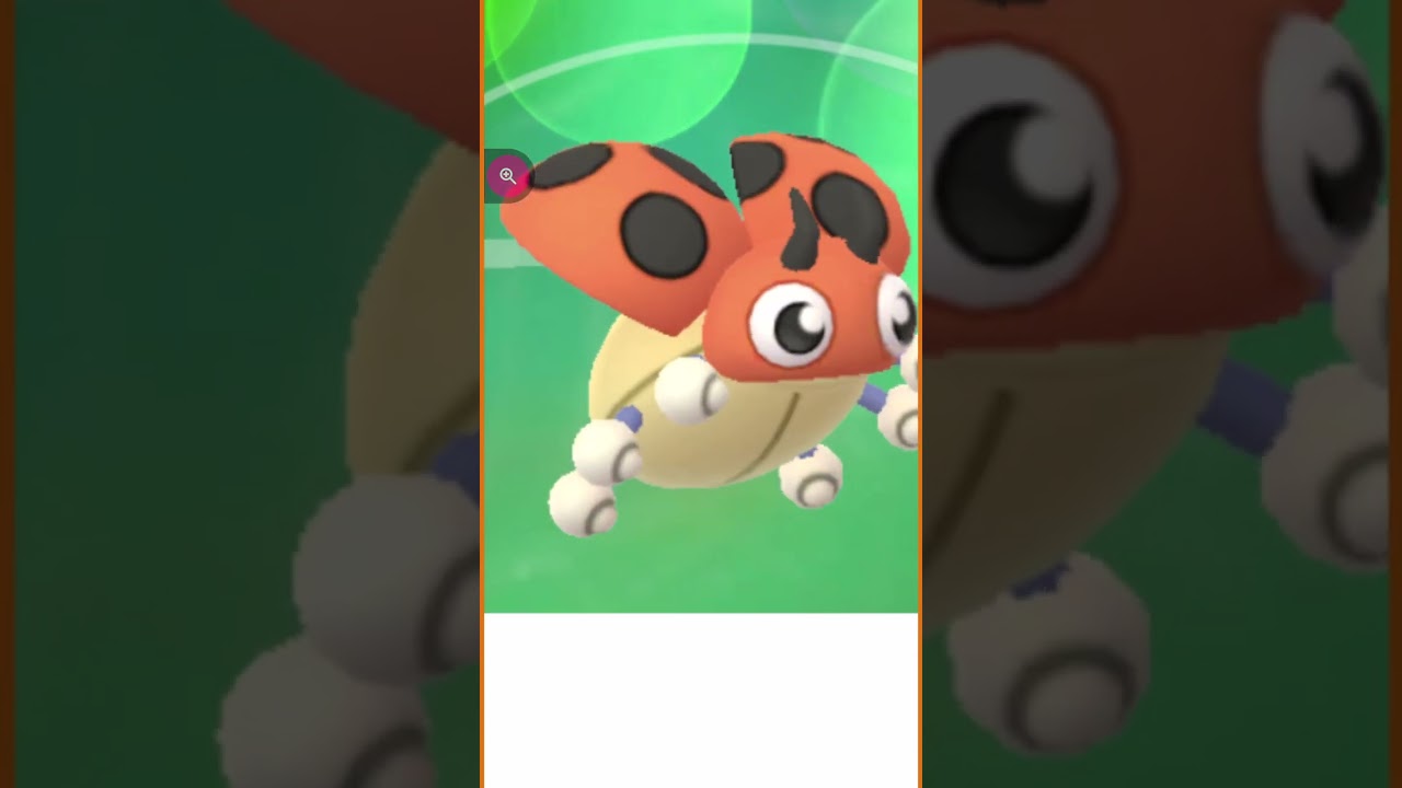 #shorts◇野生のレディバ　ナナホシテントウ虫かと思いきや・・いつつぼし　これもジョウト地方のポケモン#400