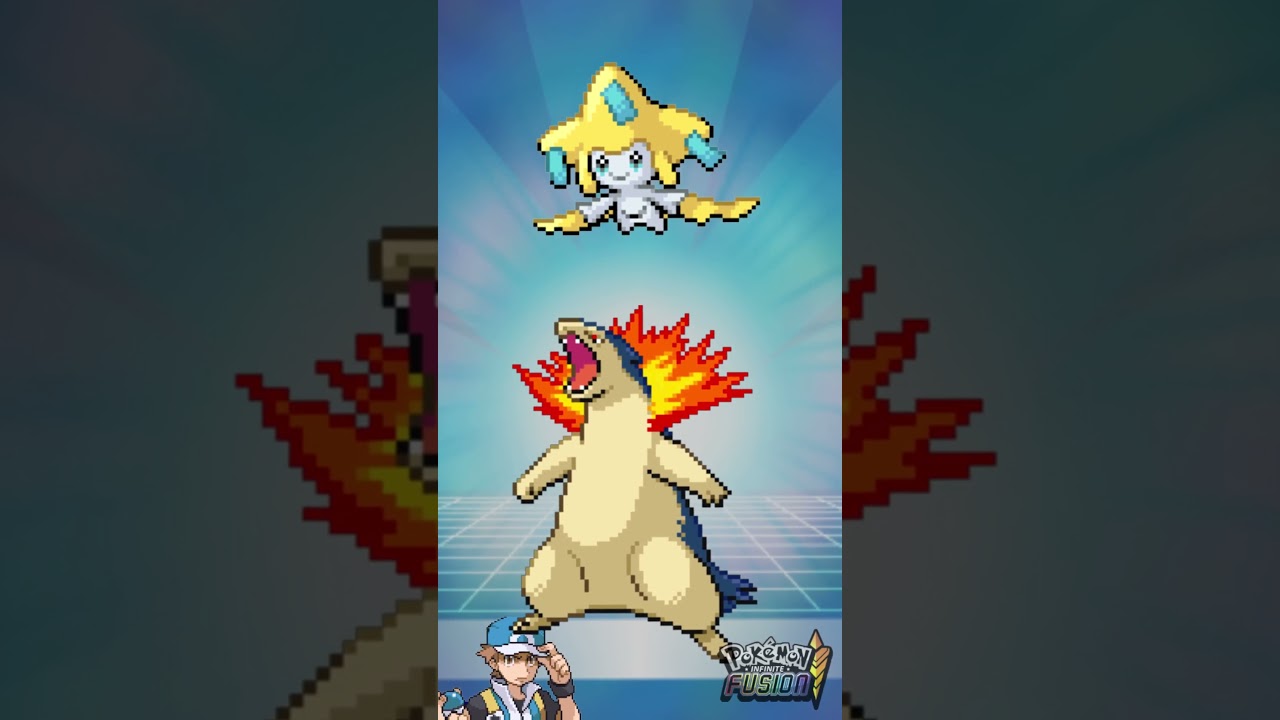 Jirachi fuse Meganium Typhlosion Feraligatr Ep323 #short #pokemon #pokémon #pokemoninfinitefusion