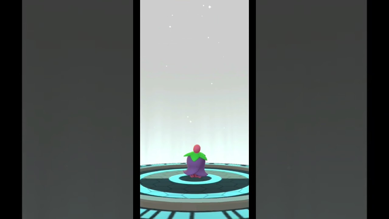 Cherubi evoles into... #Cherrim #pokemon #pokemongo #overcast #grass #plant #flower #evolving