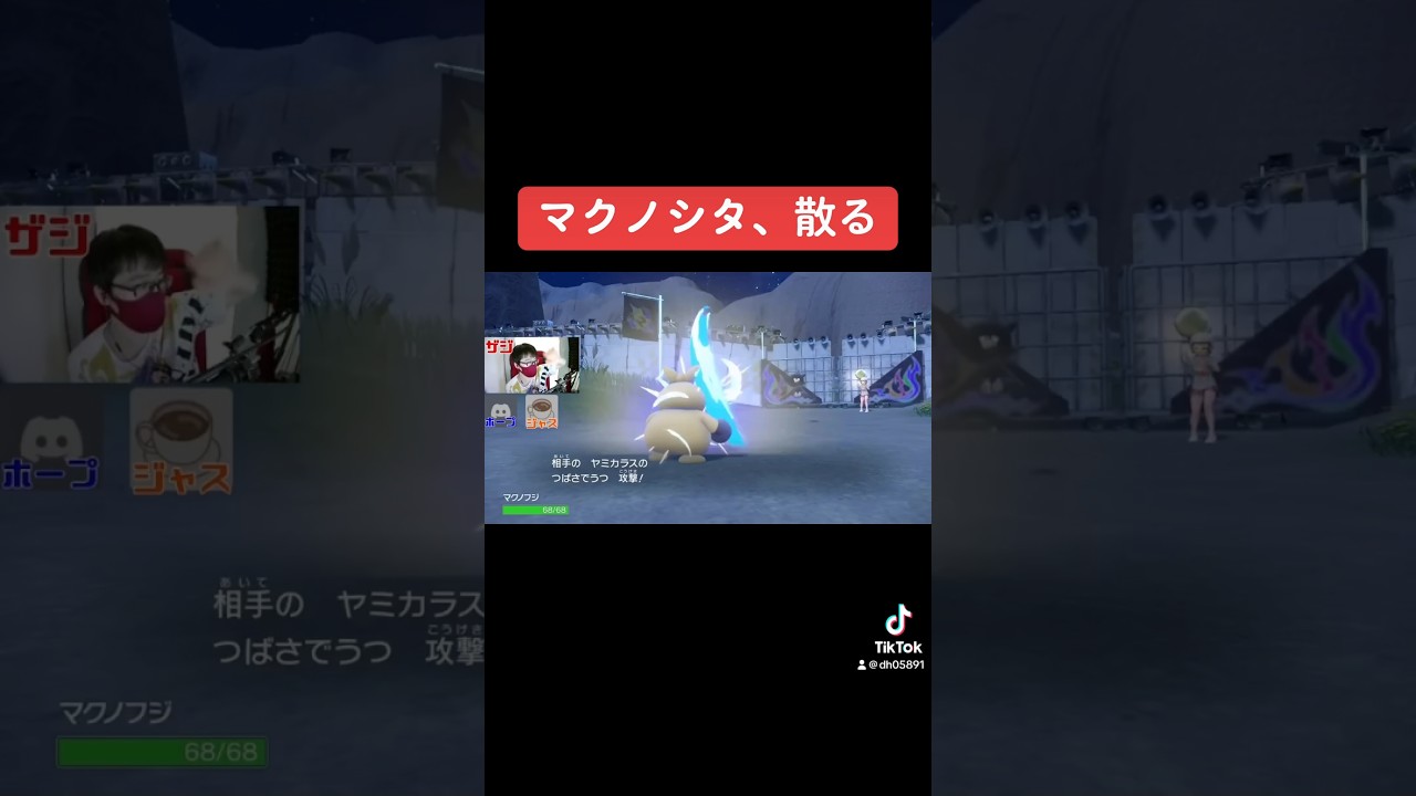 【ポケモンSV】マクノシタ、散る