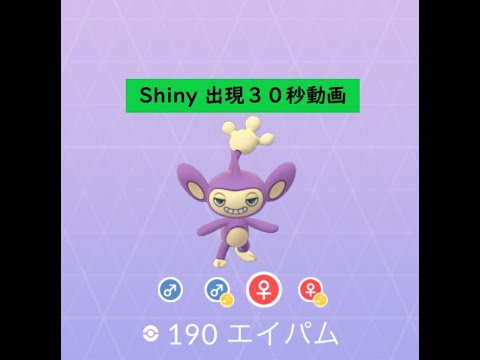 【Pokémon GO】Rarity ”C” ＃190 エイパム ☆shiny☆#Shorts