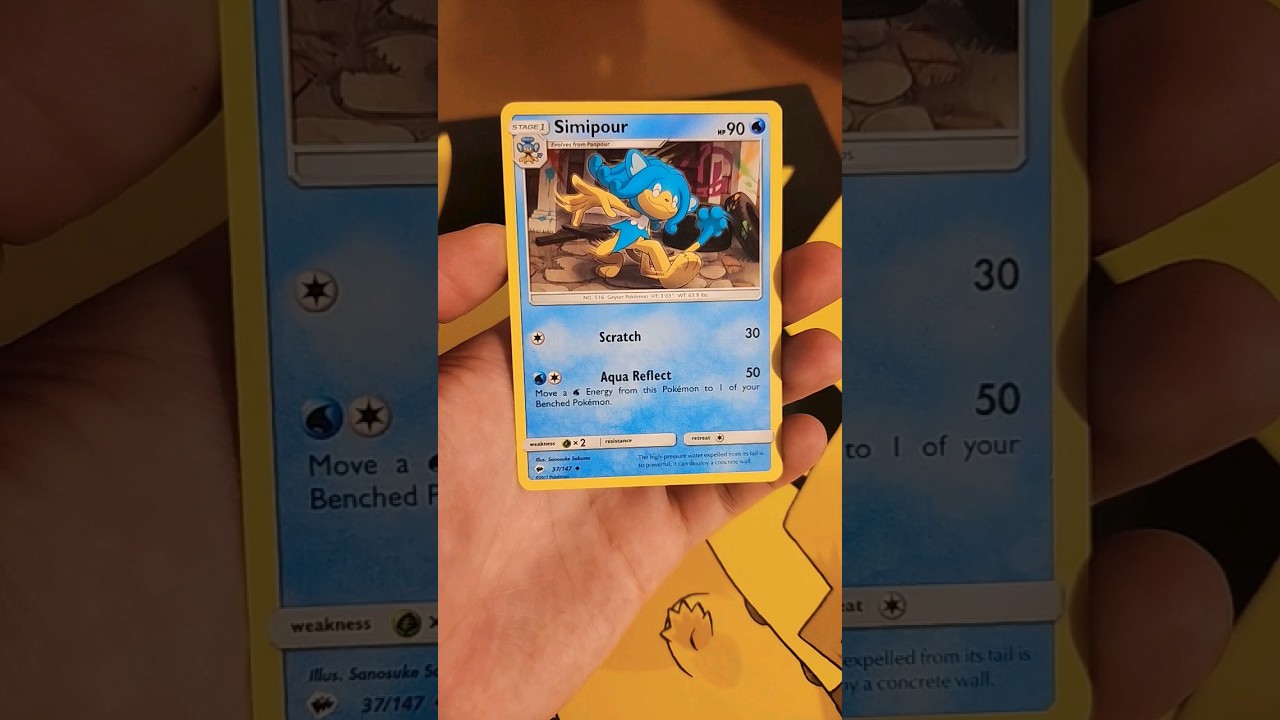 Pokémon TCG - Simipour SM Burning Shadows Uncommon #pokemoncards #cards