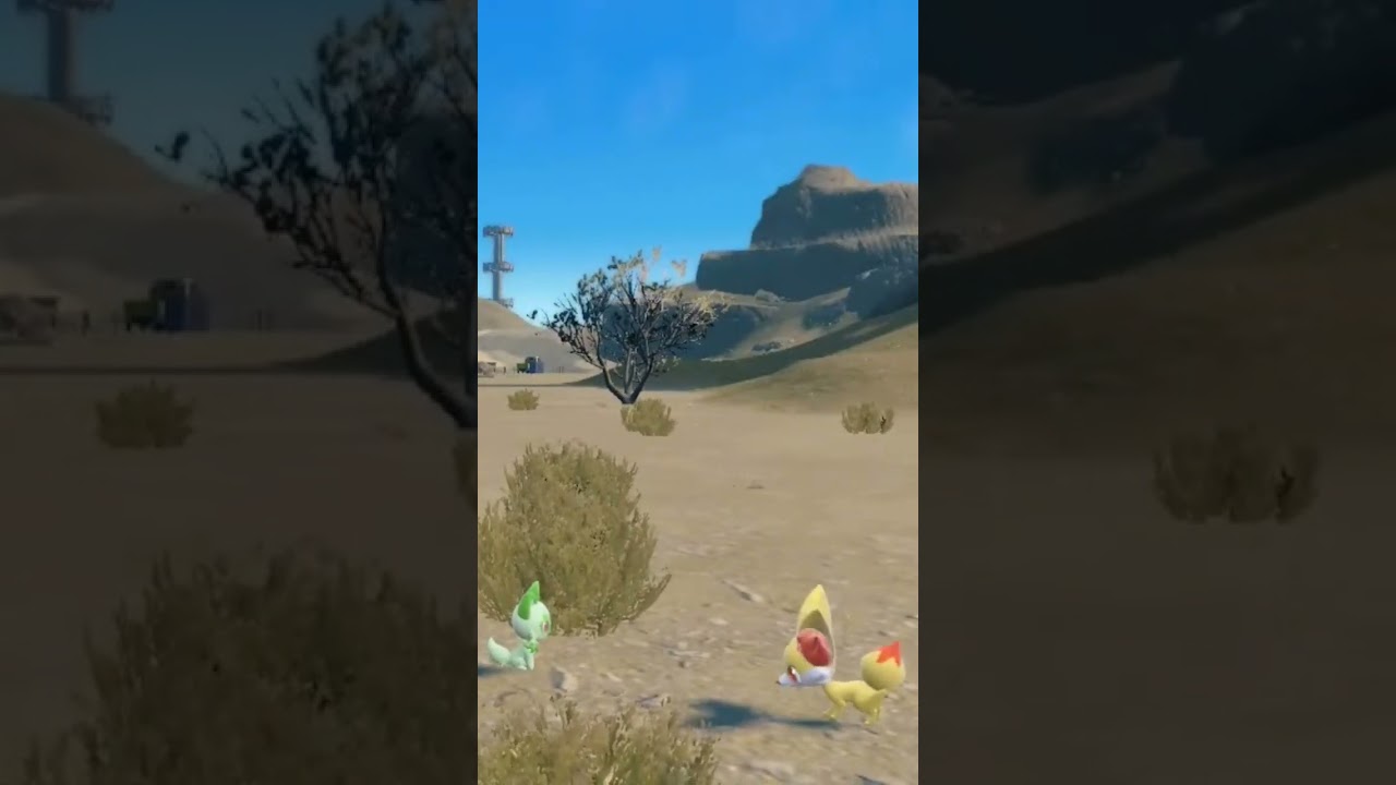 ニャオハとフォッコが会話してる☺️ #ポケモンsv #ポケモンスカーレットバイオレット