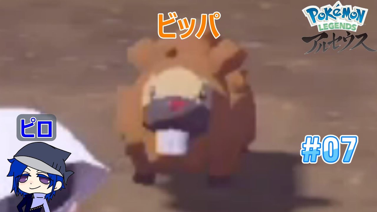【Pokémon LEGENDS アルセウス】#07 ビッパ、ビッパ、ビッパ。