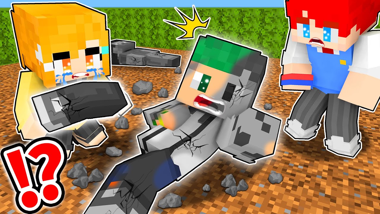 トモダチが石になって死んでしまう!?石化した人を救い出した結果！😱☠【まいくら・マインクラフト】よろずや