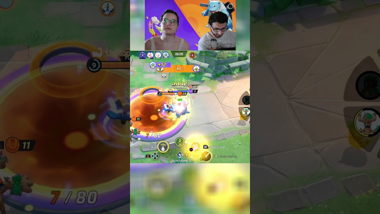 DOWN TO THE LAST ONE! #pokemon #gaming #couple #blastoise #comfey #pokemonunite