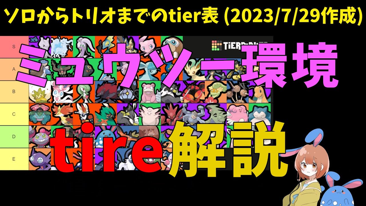 ミュウツー環境をtierを添えて徹底解説！意外なポケモンが活躍できる実は良環境！？の巻【詳細解説462】【ポケモンユナイト】【ゆっくり解説】