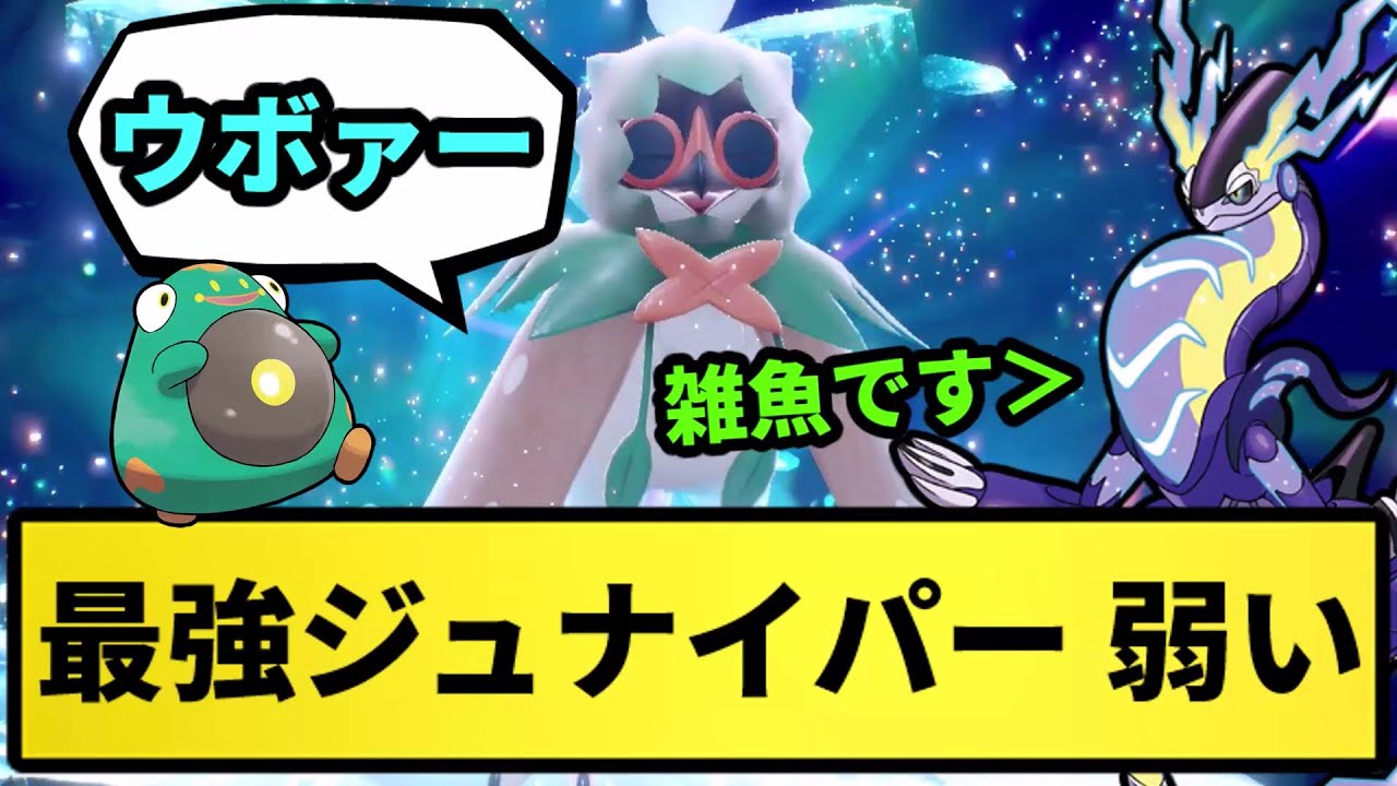 【悲報】最強ジュナイパー 弱い...【なんJ反応】【ポケモン反応集】【ポケモンSV】【5chスレ】【ゆっくり解説】