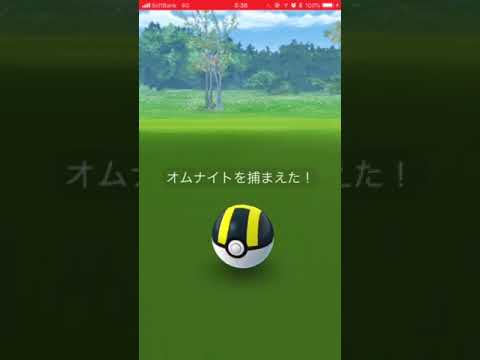 ポケモンGO イロチオムナイトGET！