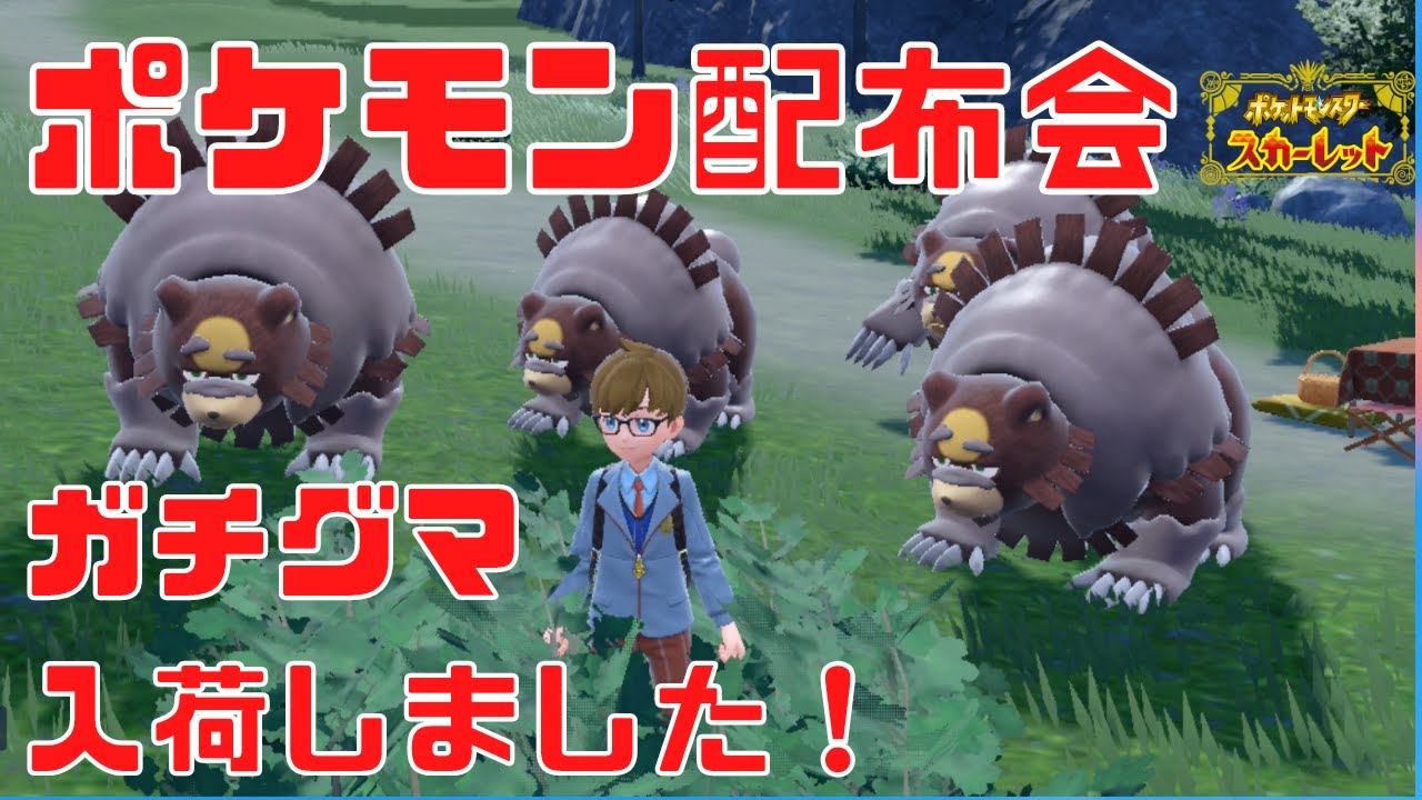 【ポケモンSV】ヒスイポケモン配布会！ガチグマは終了しました※なくなり次第終了です【橘シリュウ】